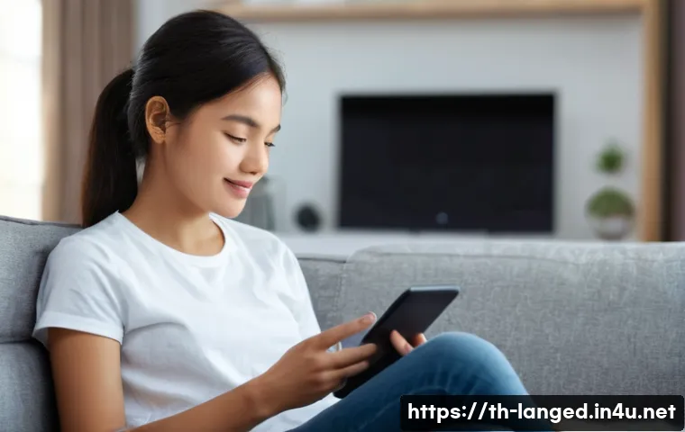 언어 교육에서의 말하기 향상법 - **Prompt 1: AI-Powered Home Practice Session**
    "A cozy indoor scene featuring a young woman (aro...